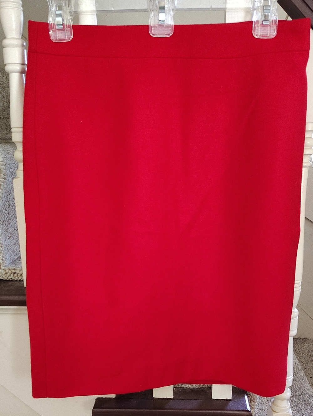 J. Crew Bright Red Pencil Skirt